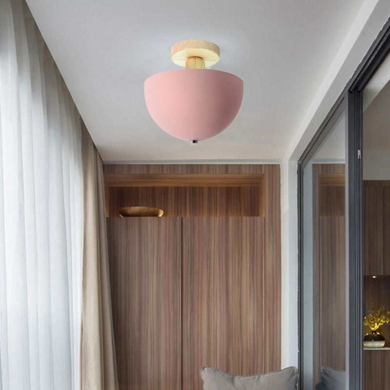 Muto Modern LED Ceiling Light Fixtures Wood/Metal Living Room