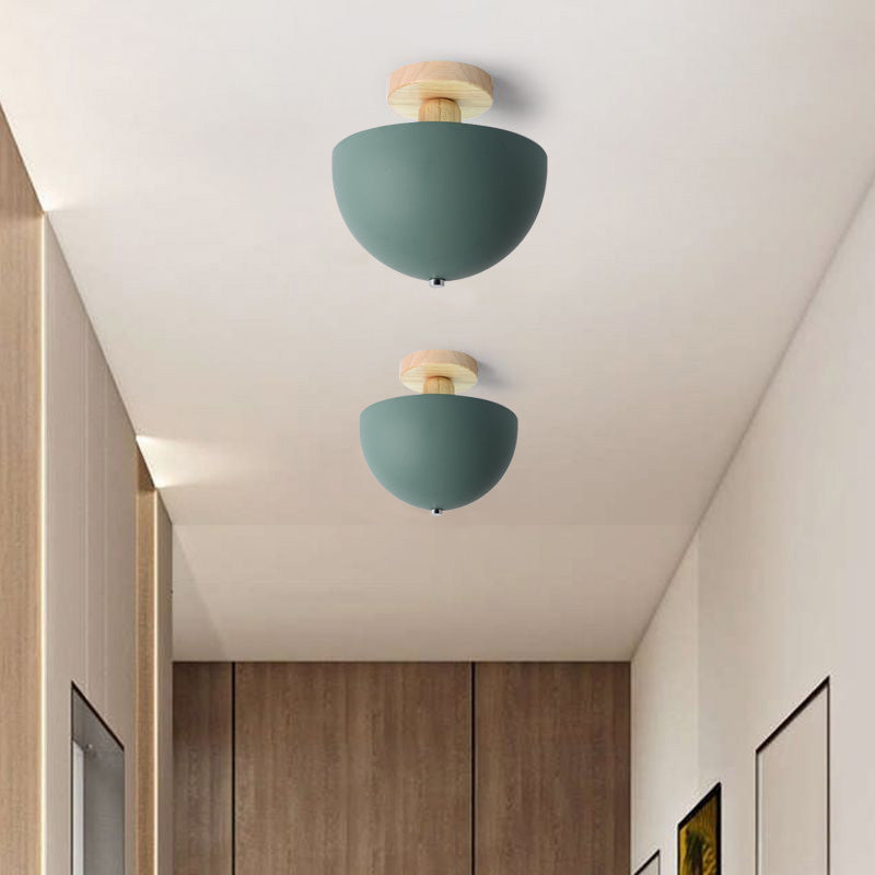 Muto Modern LED Ceiling Light Fixtures Wood/Metal Living Room