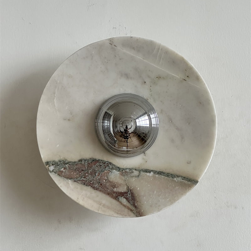 Alter Modern Minimalist Round Marble Sconce Wall Lamp - Letslighting