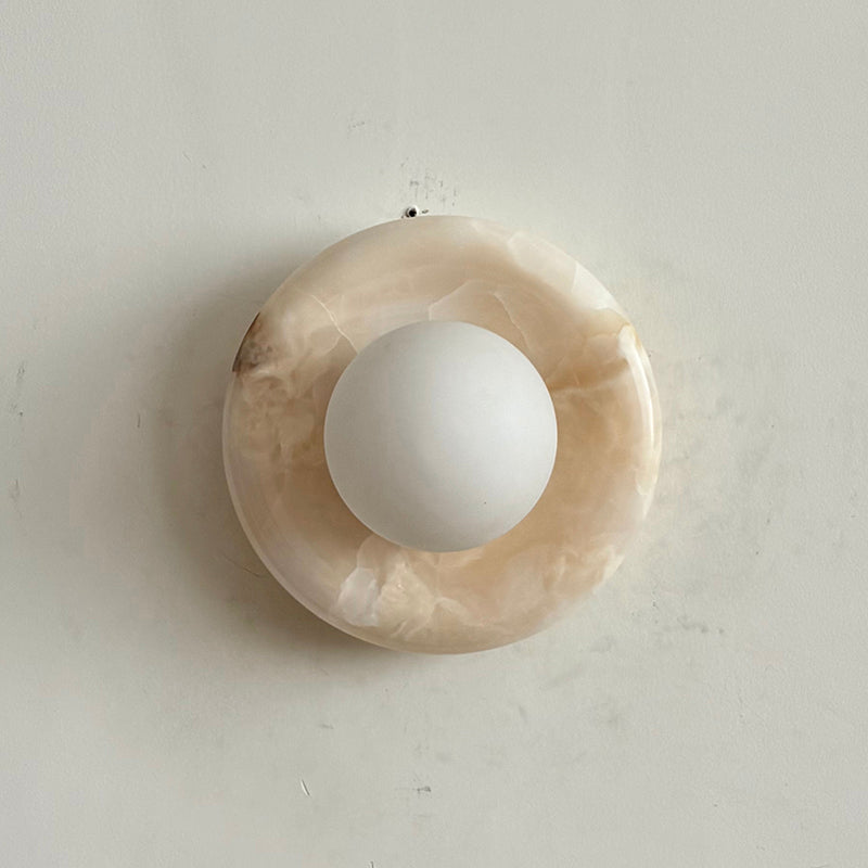 Aursilos Premium Nordic Art White Jade Glass Sconce Wall Lamp - Letslighting