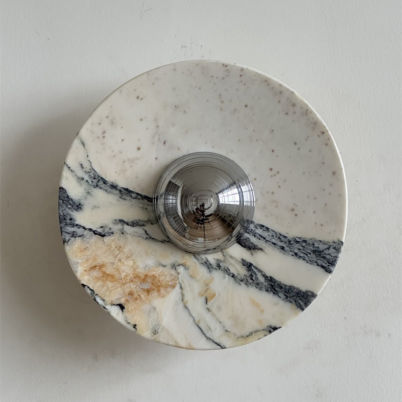 Alter Modern Minimalist Round Marble Sconce Wall Lamp - Letslighting
