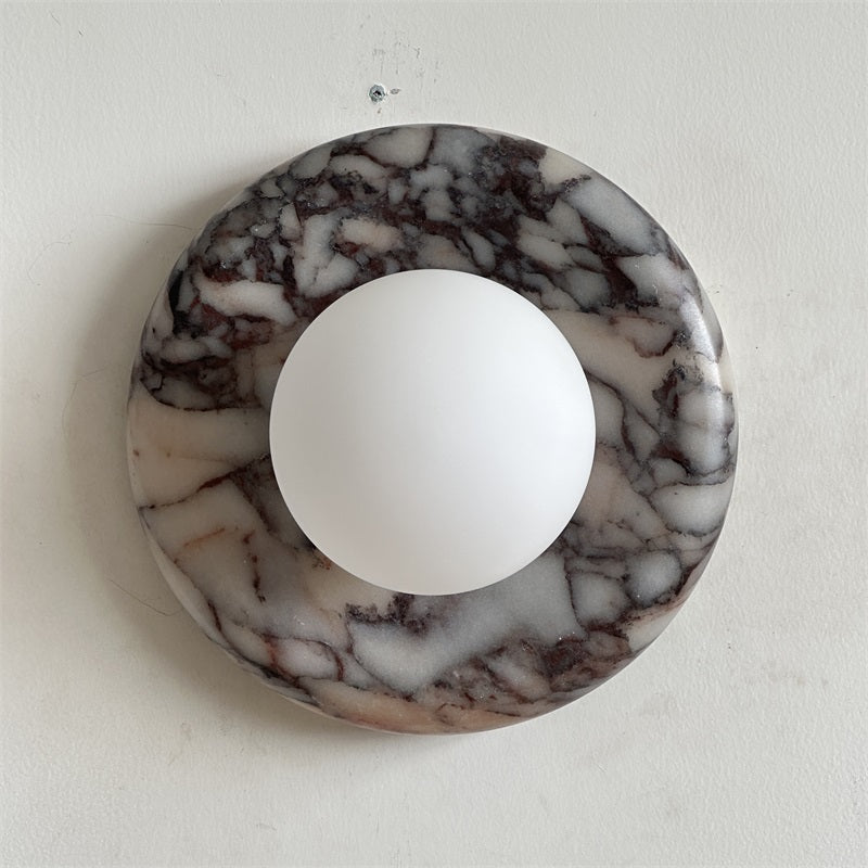 Evenir Modern Minimalist Bvlgari Purple Marble Sconce Wall Lamp - Letslighting