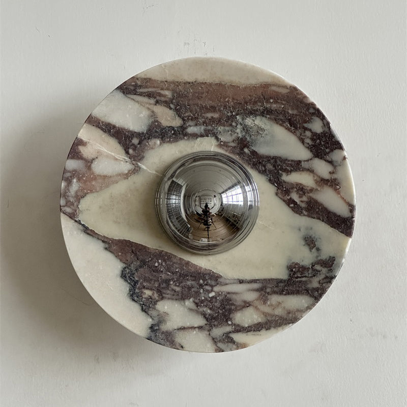 Alter Modern Minimalist Round Marble Sconce Wall Lamp - Letslighting