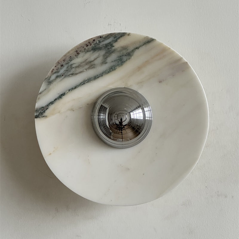 Alter Modern Minimalist Round Marble Sconce Wall Lamp - Letslighting