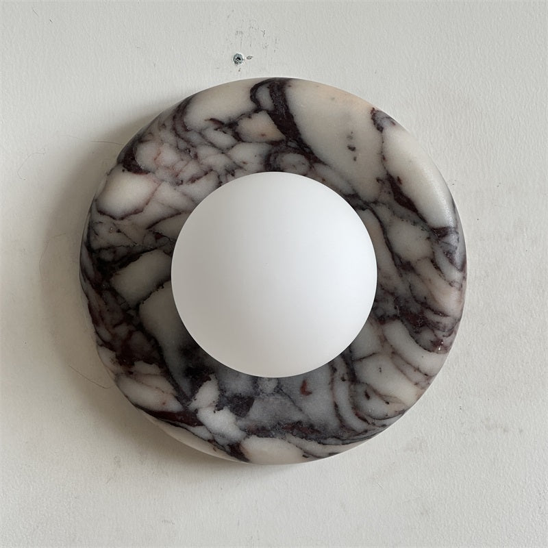 Evenir Modern Minimalist Bvlgari Purple Marble Sconce Wall Lamp - Letslighting