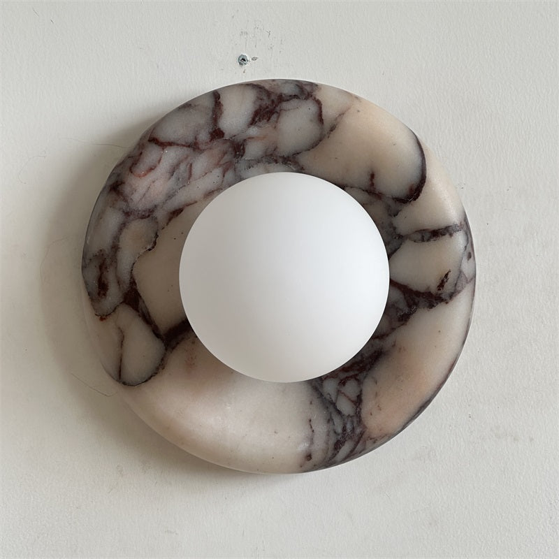 Evenir Modern Minimalist Bvlgari Purple Marble Sconce Wall Lamp - Letslighting