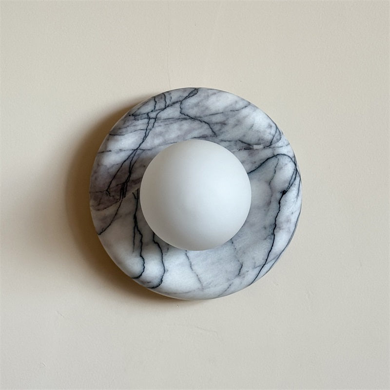 Zoraean Premium Elegance White Marble Sconce Wall Lamp - Letslighting