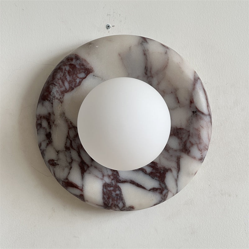 Evenir Modern Minimalist Bvlgari Purple Marble Sconce Wall Lamp - Letslighting