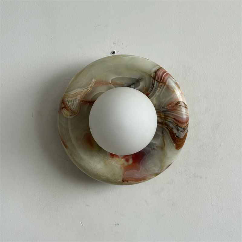 Vivina Modern Minimalist Cyan Jade Sconce Wall Lamp - Letslighting