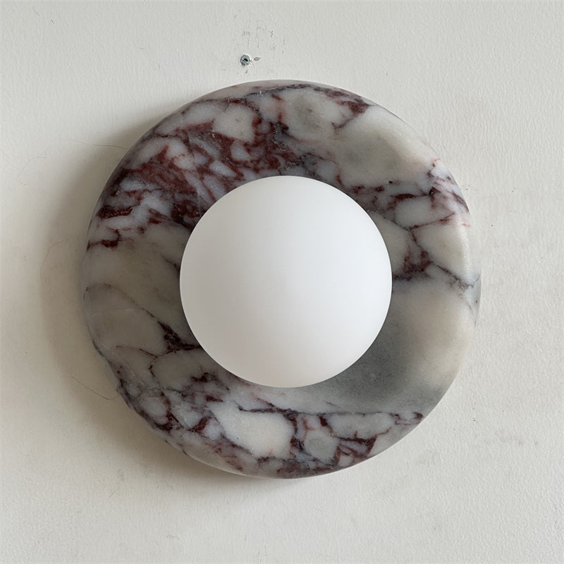 Evenir Modern Minimalist Bvlgari Purple Marble Sconce Wall Lamp - Letslighting