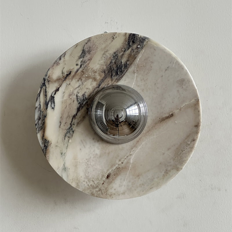 Alter Modern Minimalist Round Marble Sconce Wall Lamp - Letslighting