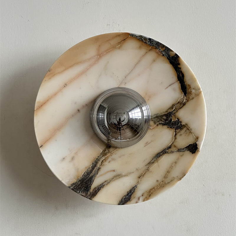 Alter Modern Minimalist Round Marble Sconce Wall Lamp - Letslighting