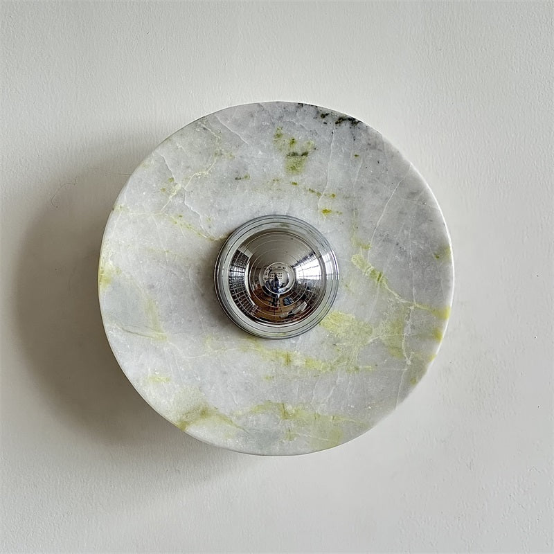 Evvarel Modern Minimalist Green Marble Sconce Wall Lamp - Letslighting