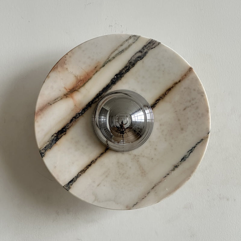 Alter Modern Minimalist Round Marble Sconce Wall Lamp - Letslighting
