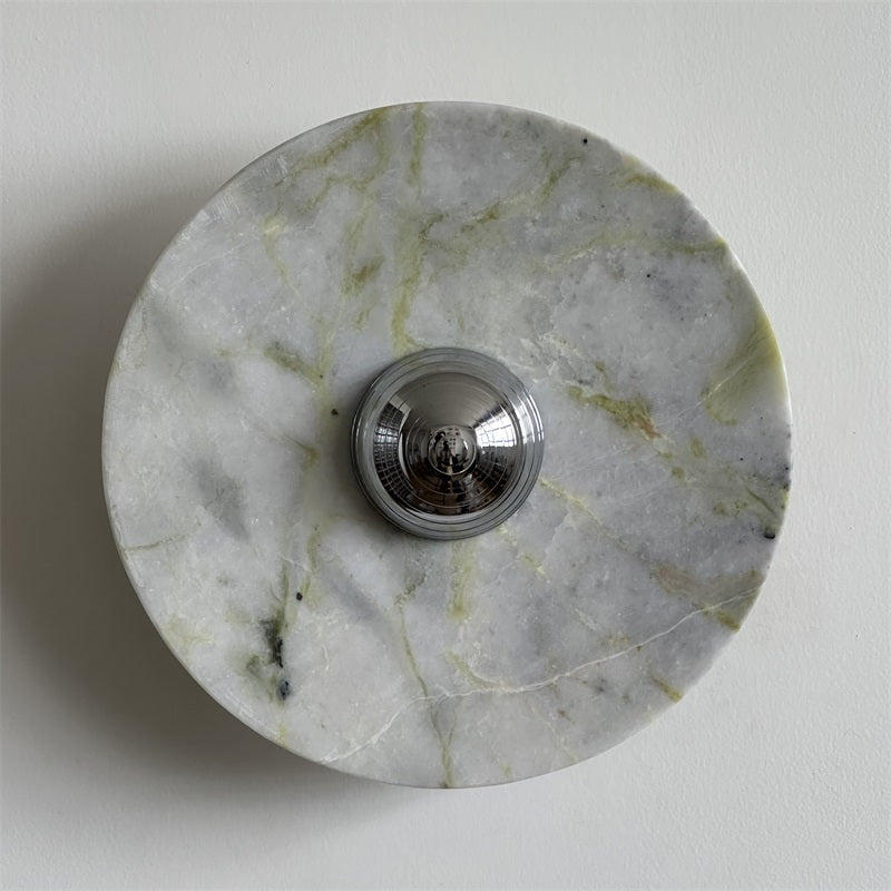Evvarel Modern Minimalist Green Marble Sconce Wall Lamp - Letslighting