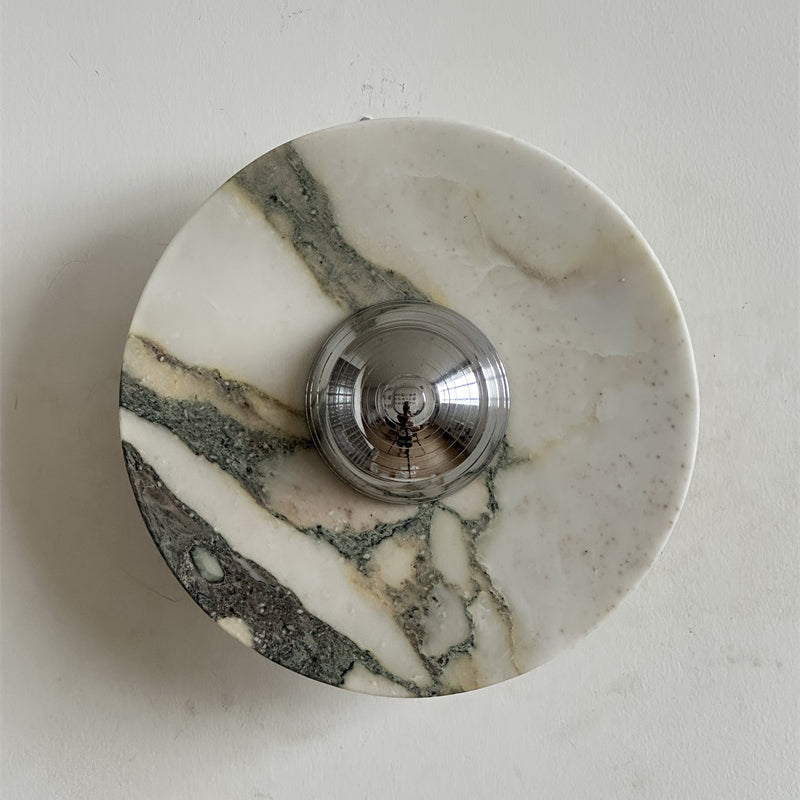 Alter Modern Minimalist Round Marble Sconce Wall Lamp - Letslighting