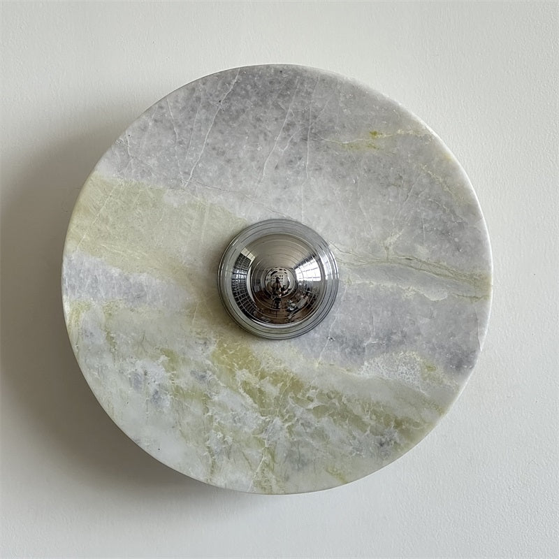 Evvarel Modern Minimalist Green Marble Sconce Wall Lamp - Letslighting