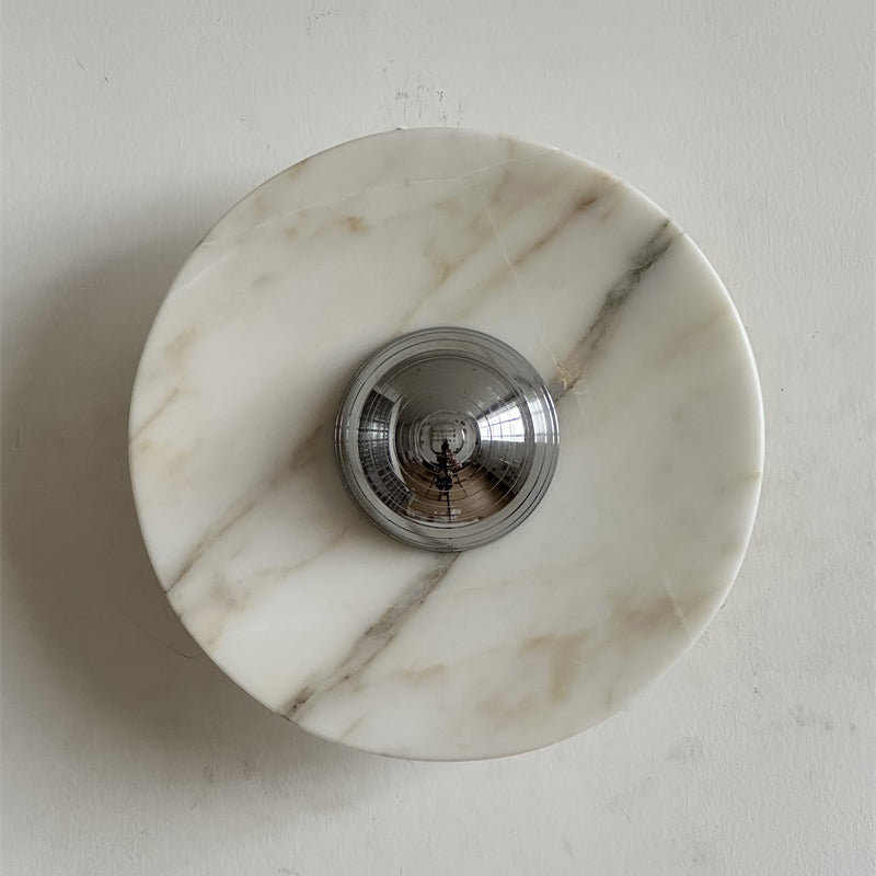 Alter Modern Minimalist Round Marble Sconce Wall Lamp - Letslighting