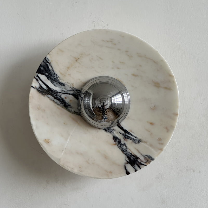 Alter Modern Minimalist Round Marble Sconce Wall Lamp - Letslighting