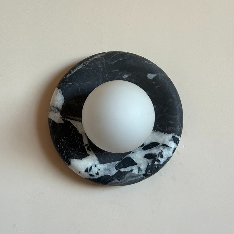 Uvinos Modern Minimalist Black Marble Sconce Wall Lamp - Letslighting