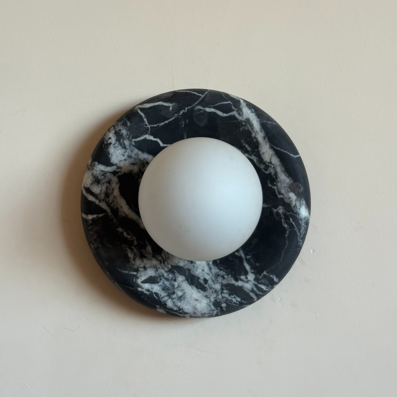 Uvinos Modern Minimalist Black Marble Sconce Wall Lamp - Letslighting