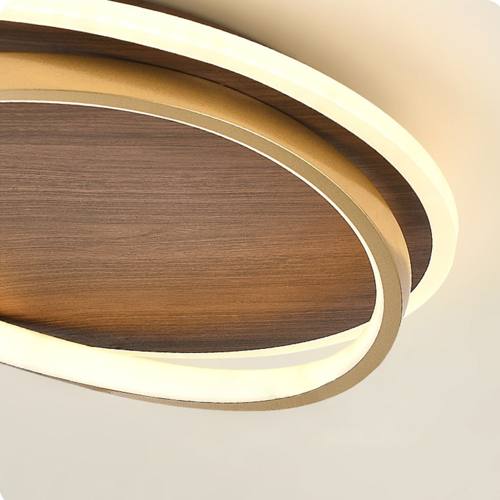 Arisha Modern Rund Dimmable Ceiling Light Gold Metal Acrylic Bedroom
