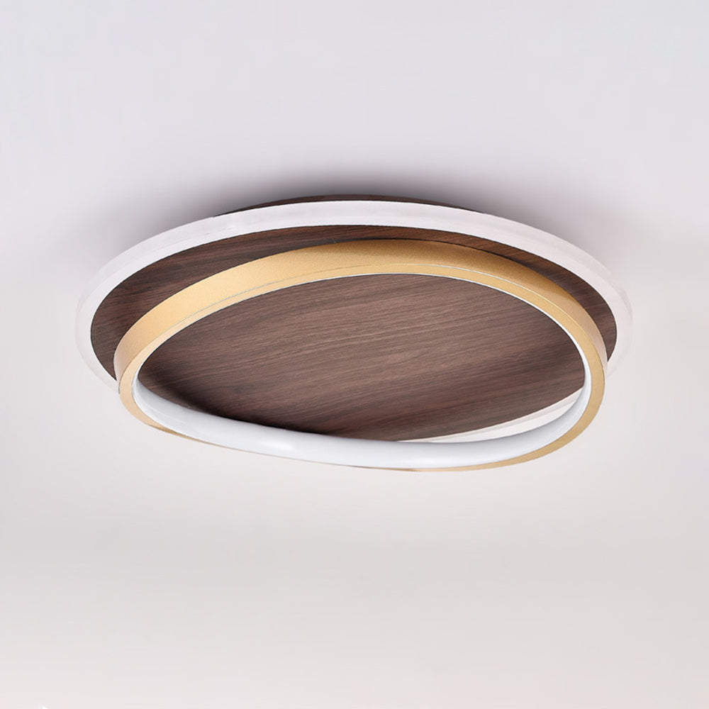 Arisha Modern Rund Dimmable Ceiling Light Gold Metal Acrylic Bedroom