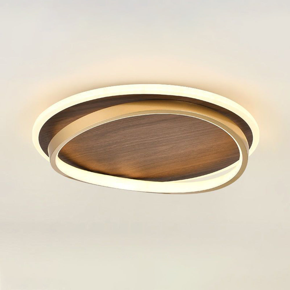 Arisha Modern Rund Dimmable Ceiling Light Gold Metal Acrylic Bedroom