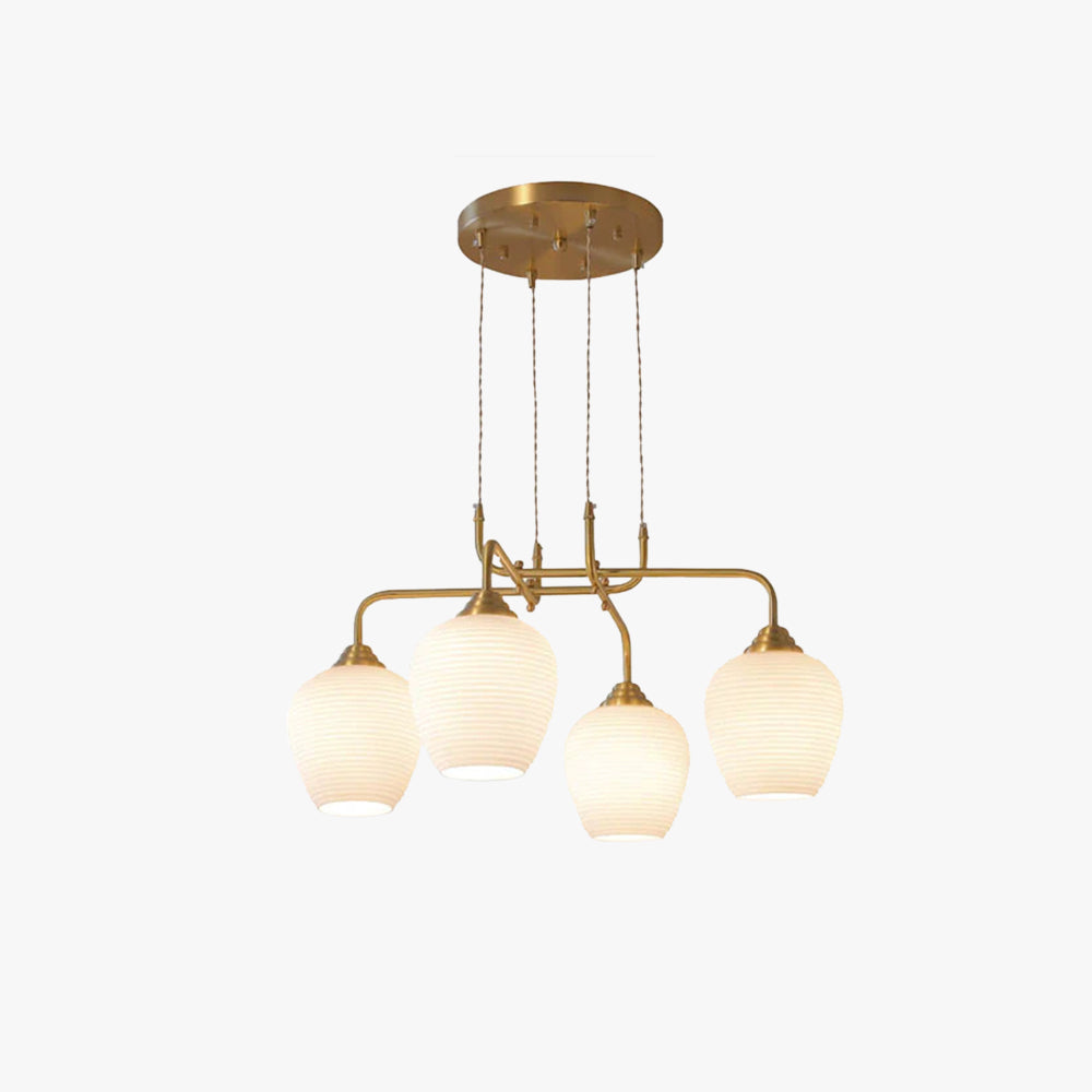 Valentina Morden LED Chandelier Golden Living Room - Letslighting