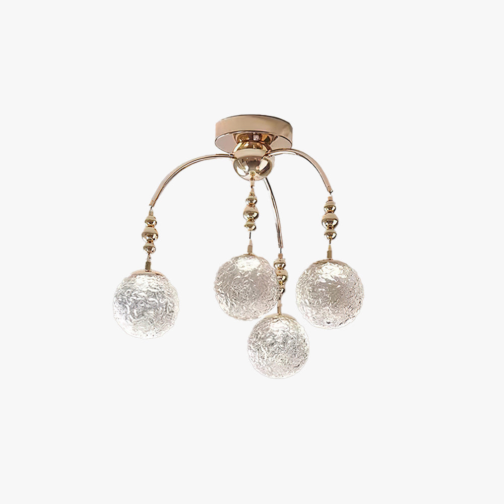 Valentina Nordic Minimalist LED Chandelier Glass Bedroom/Living Room - Letslighting