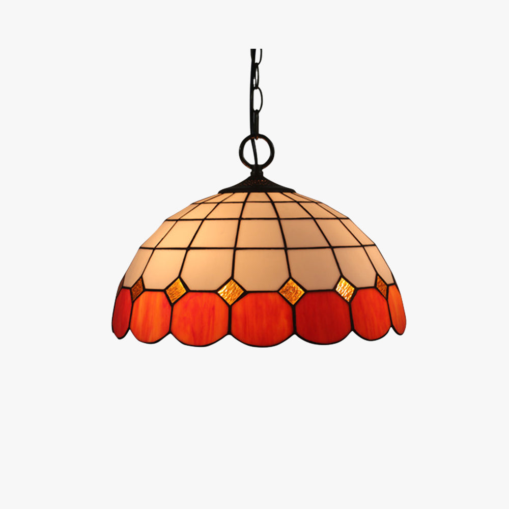 Tiffany Luxury Vintage Pendant Light Gemstone Glass Living Room