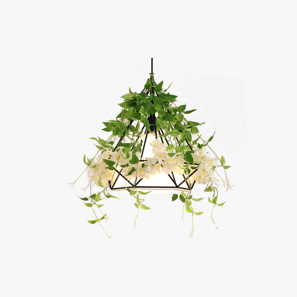 Nest Modern Flowers LED Pendant Light Metal Living Room