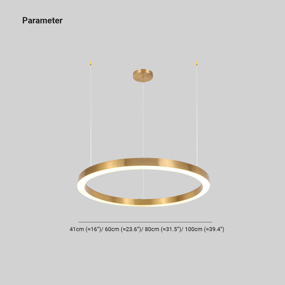 Arisha Modern Ring Metal Pendant Light - Letslighting