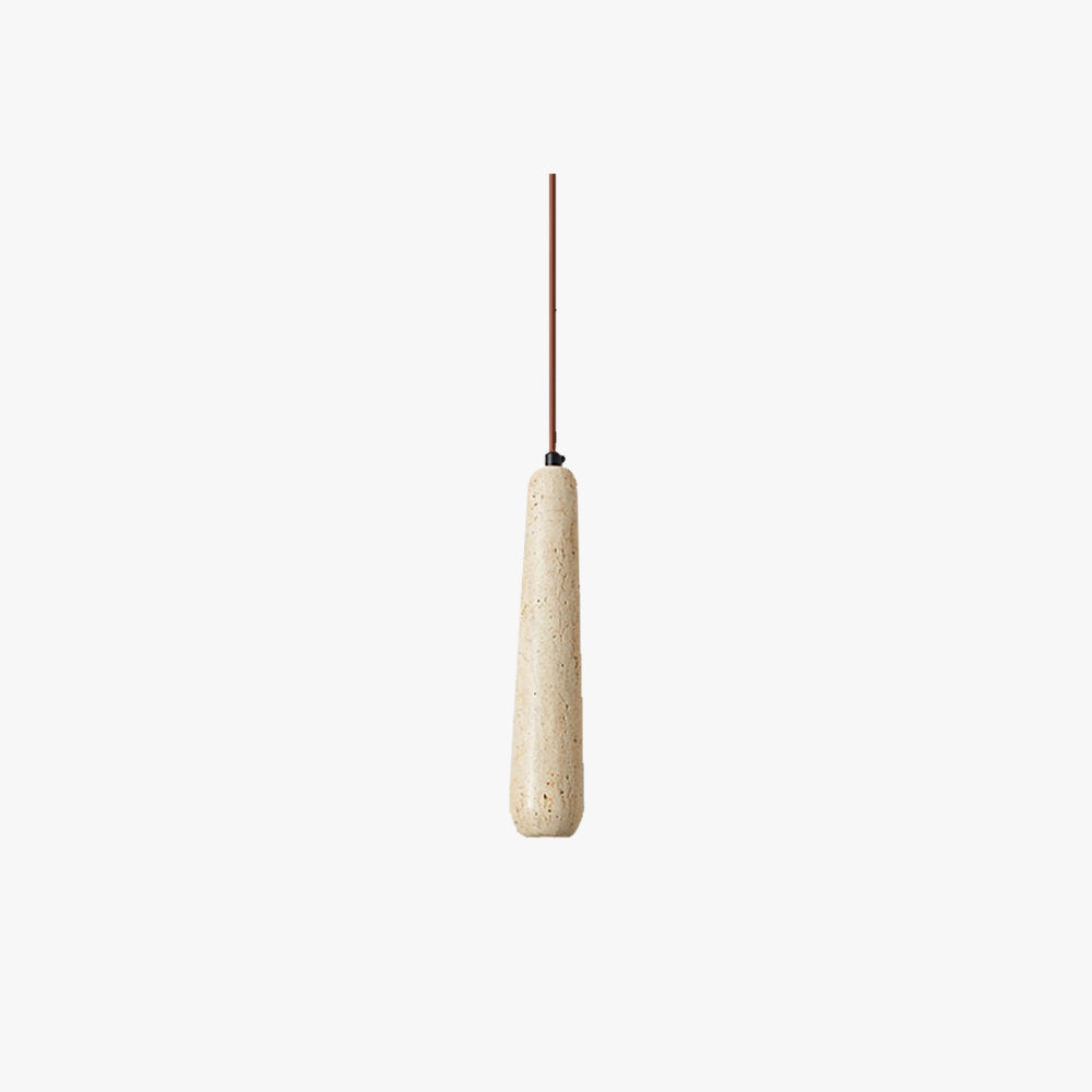 Muto Minimalist Wooden Pendant Light, Natural Wood Color