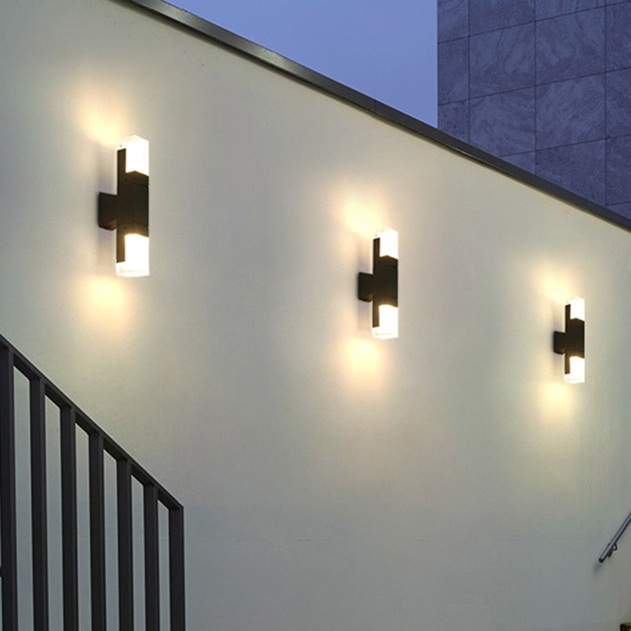 Ray Modern Rectangular Metal Outdoor Wall Lamp - Letslighting