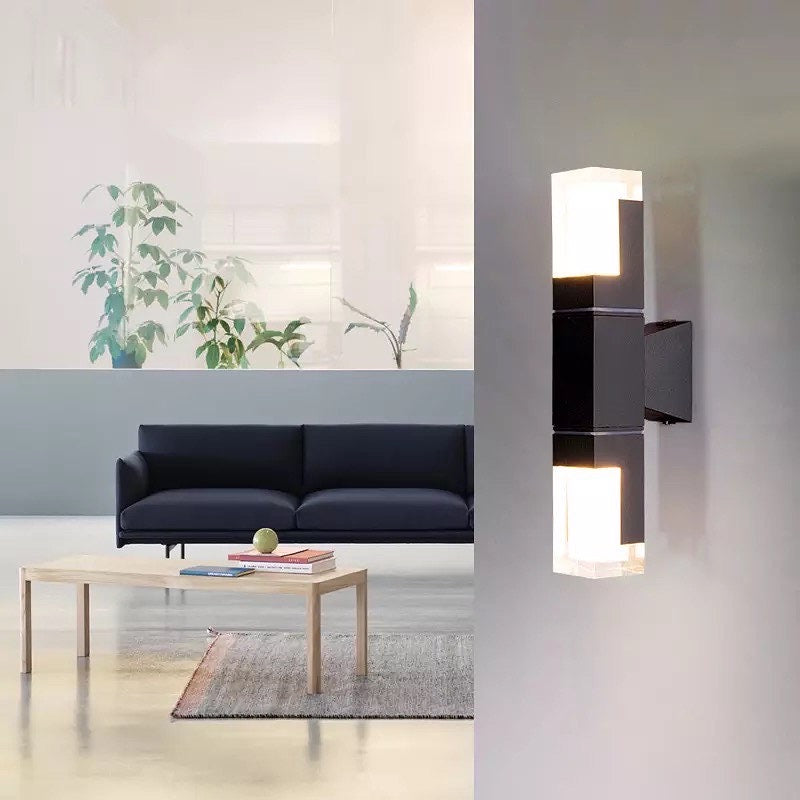 Ray Modern Rectangular Metal Outdoor Wall Lamp - Letslighting