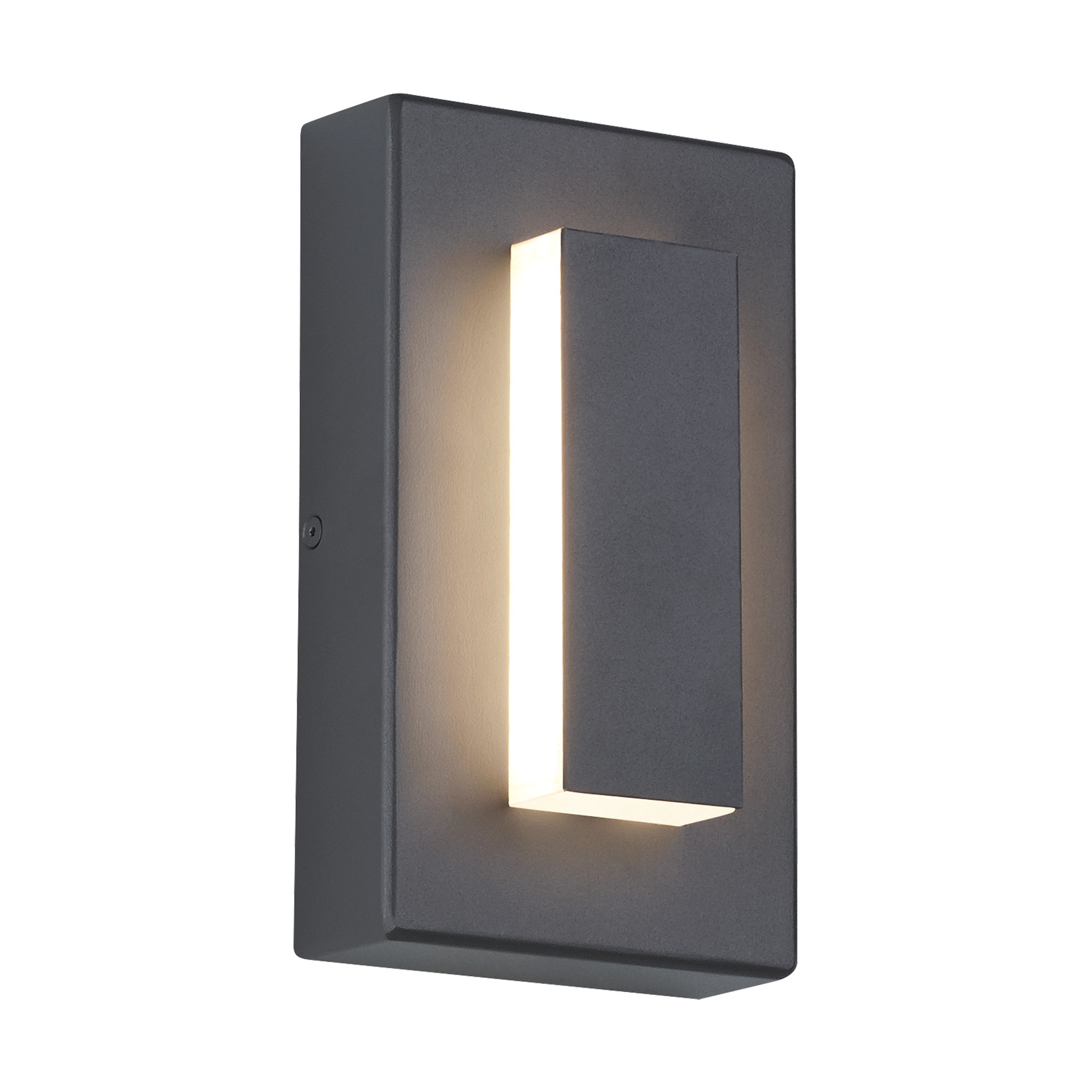 Arisha Modern Square Ring Outdoor Wall Lamp, Dark/Gray Bronze - Letslighting
