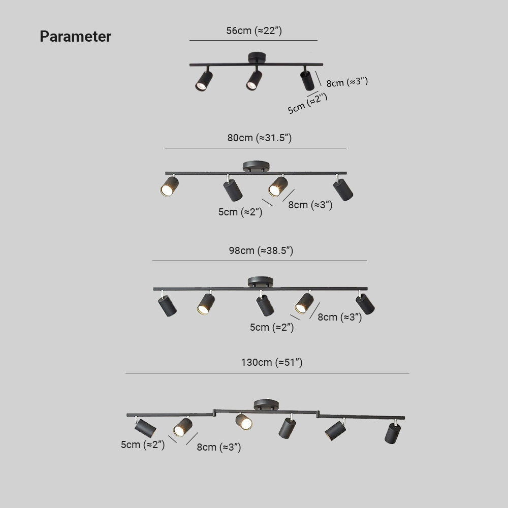 Aim Modern Ceiling Light Spotlight Cast 3 Color 3/4/5/6 Head