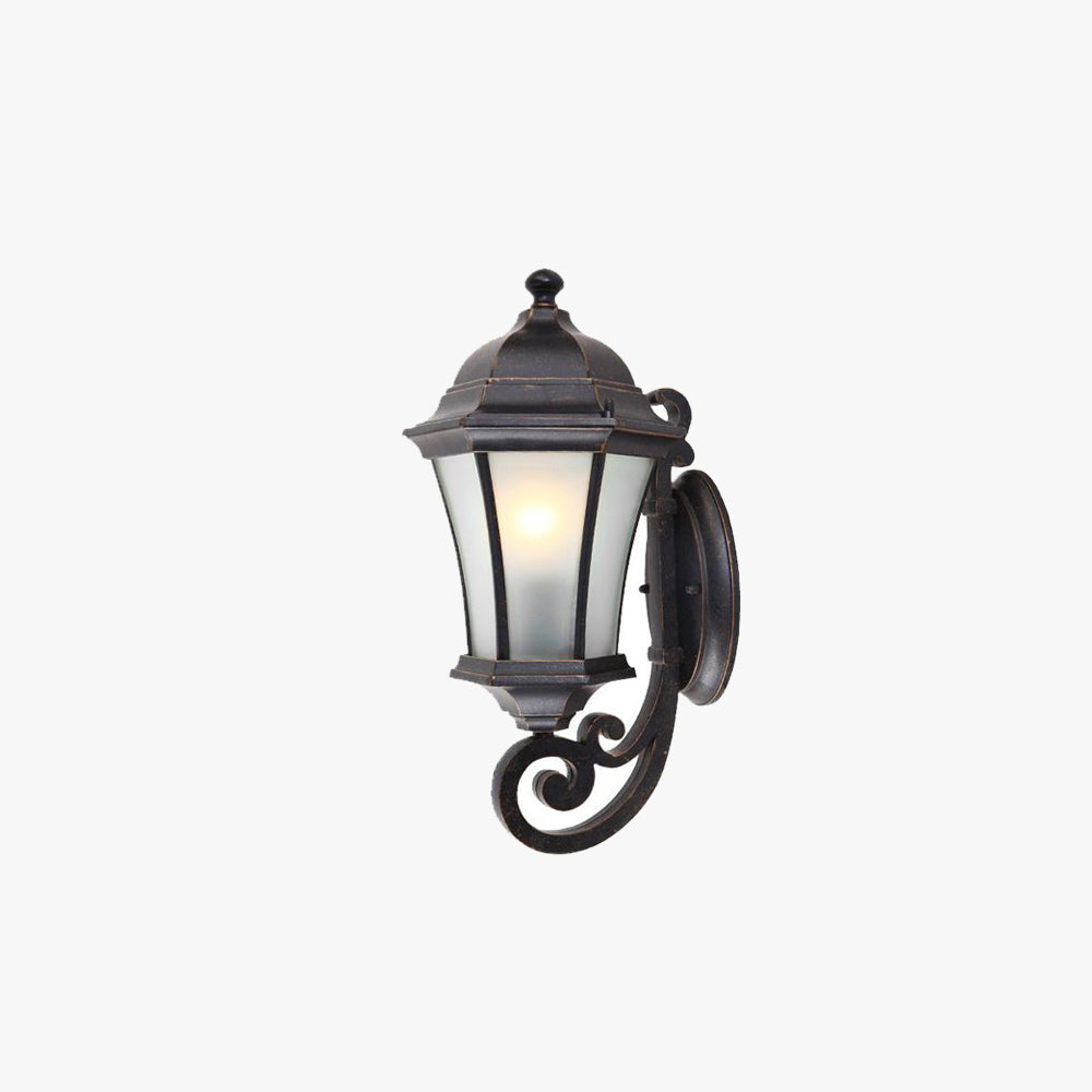 RayVintage Lantern Glass Outdoor Wall Lamp - Letslighting