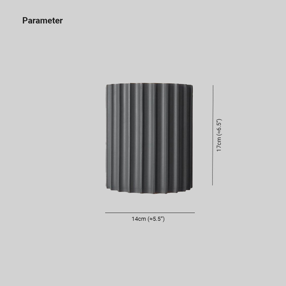Ray Postmodern Semi-cylindrical Resin Wall Lamp