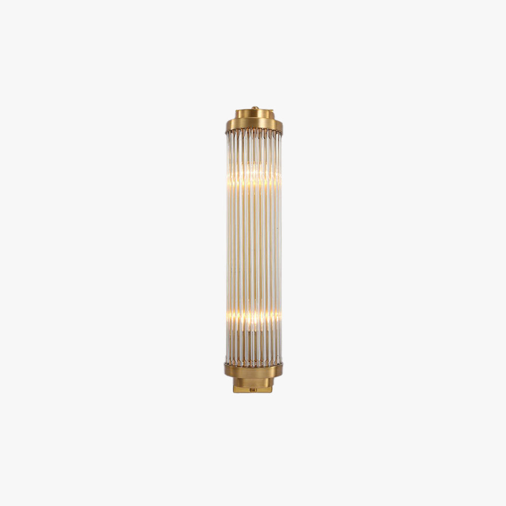 Ray Modern Cylindrical Metal Crystal Wall Lamp
