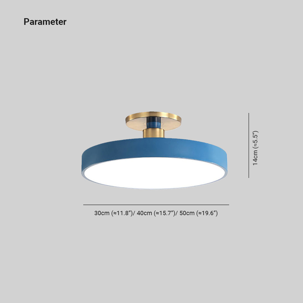 Aria Nordic Minimalist Round Flush Mount Ceiling Light