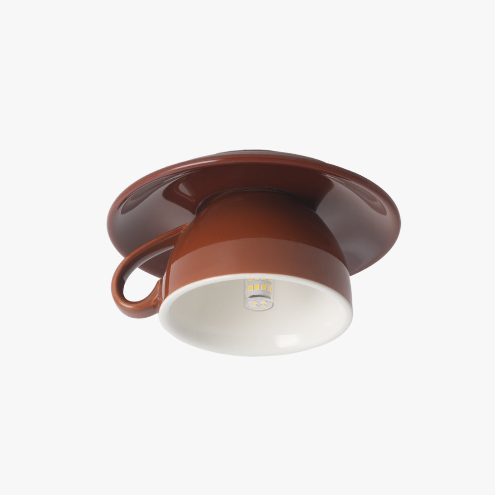 Valentina Modern Coffee Cups Ceramic Flush Ceiling Lighting - Letslighting