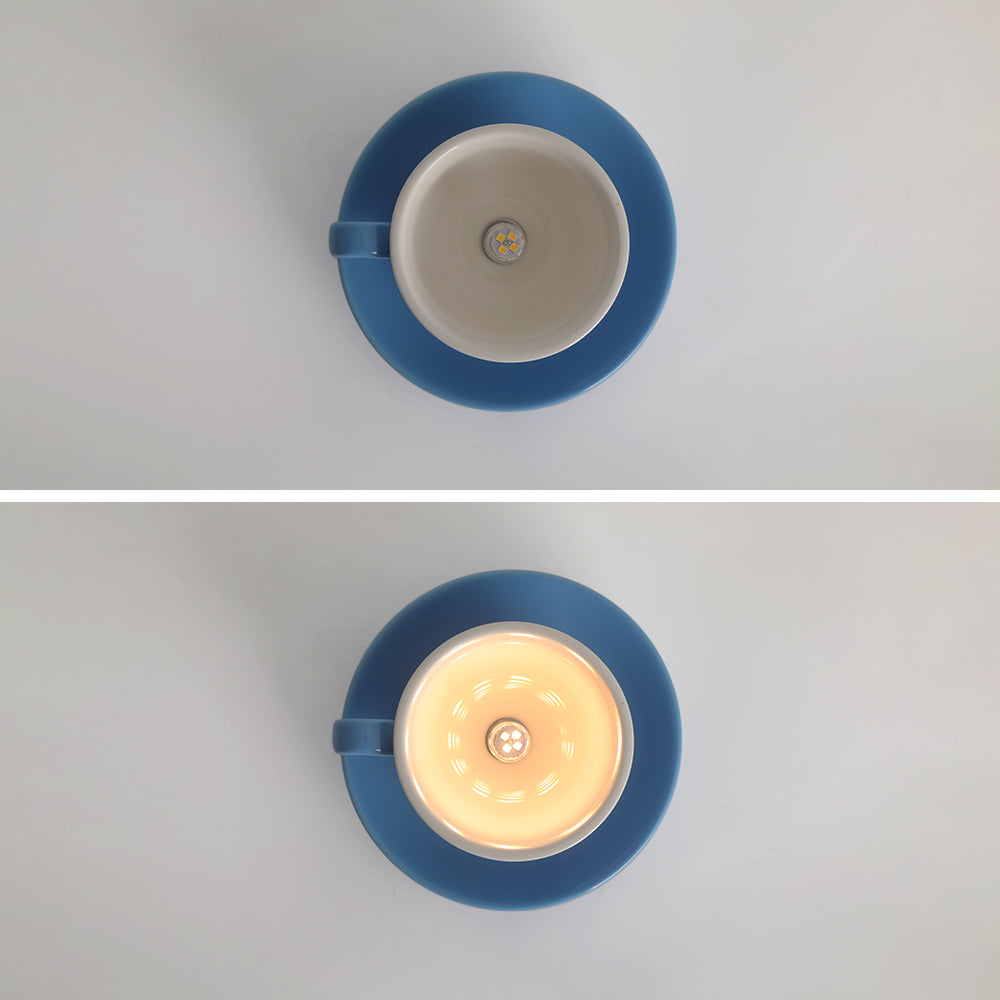 Valentina Modern Coffee Cups Ceramic Flush Ceiling Lighting - Letslighting