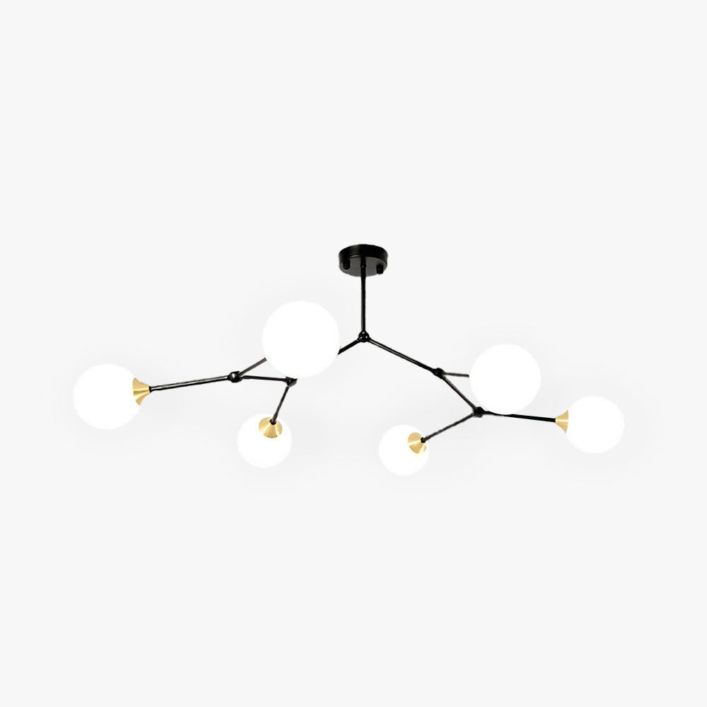 Valentina Modern Glass Bubble Chandelier Bedroom - Letslighting