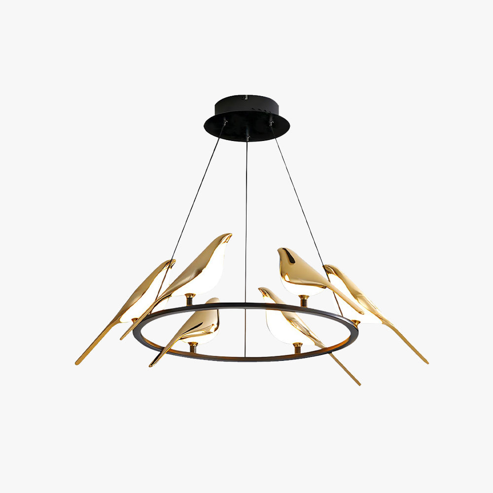 Arisha Art Deco Modern Bird Pendant Light 3/6/9 Heads