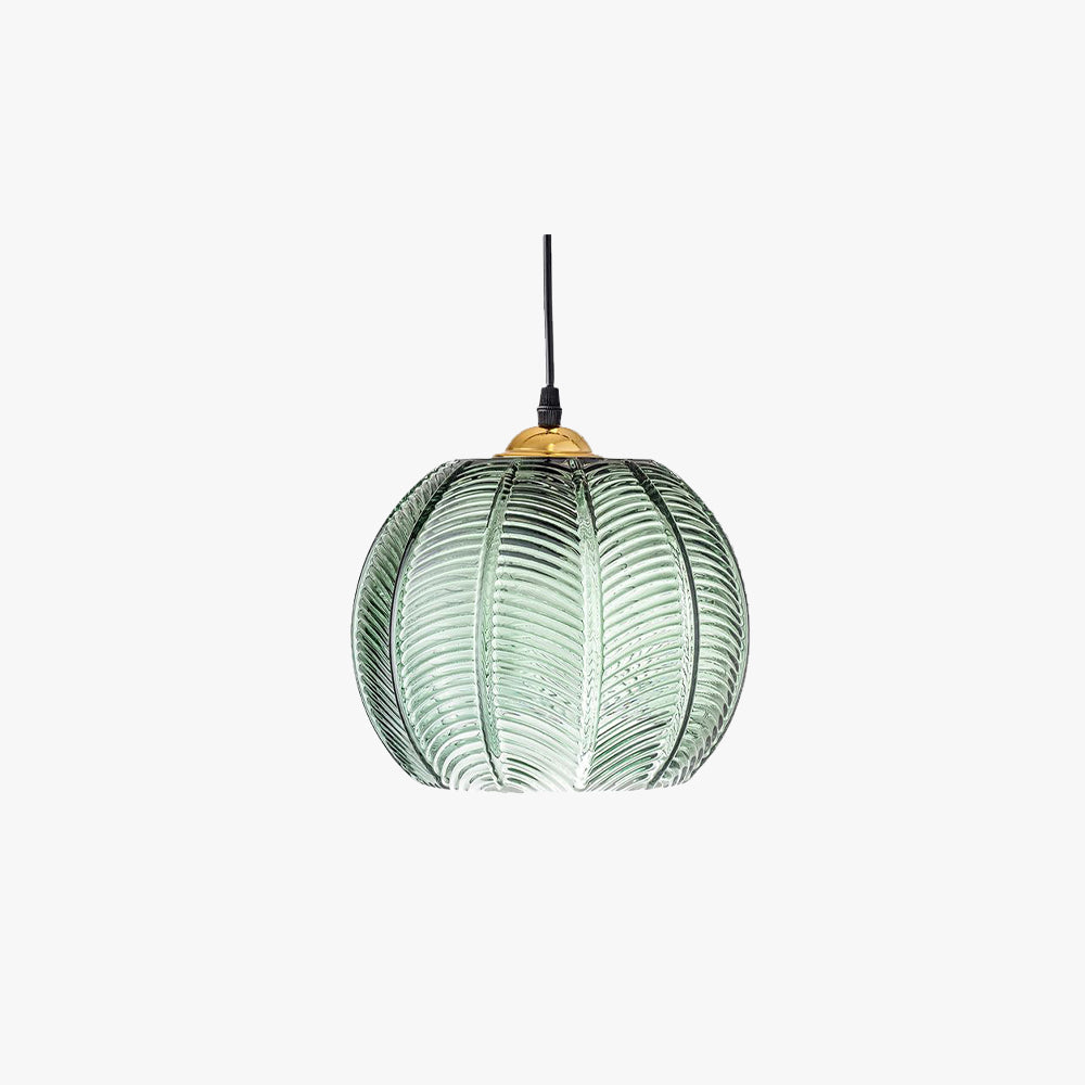 Valentina Nordic Artistic Ribbed Glass Pendant Light