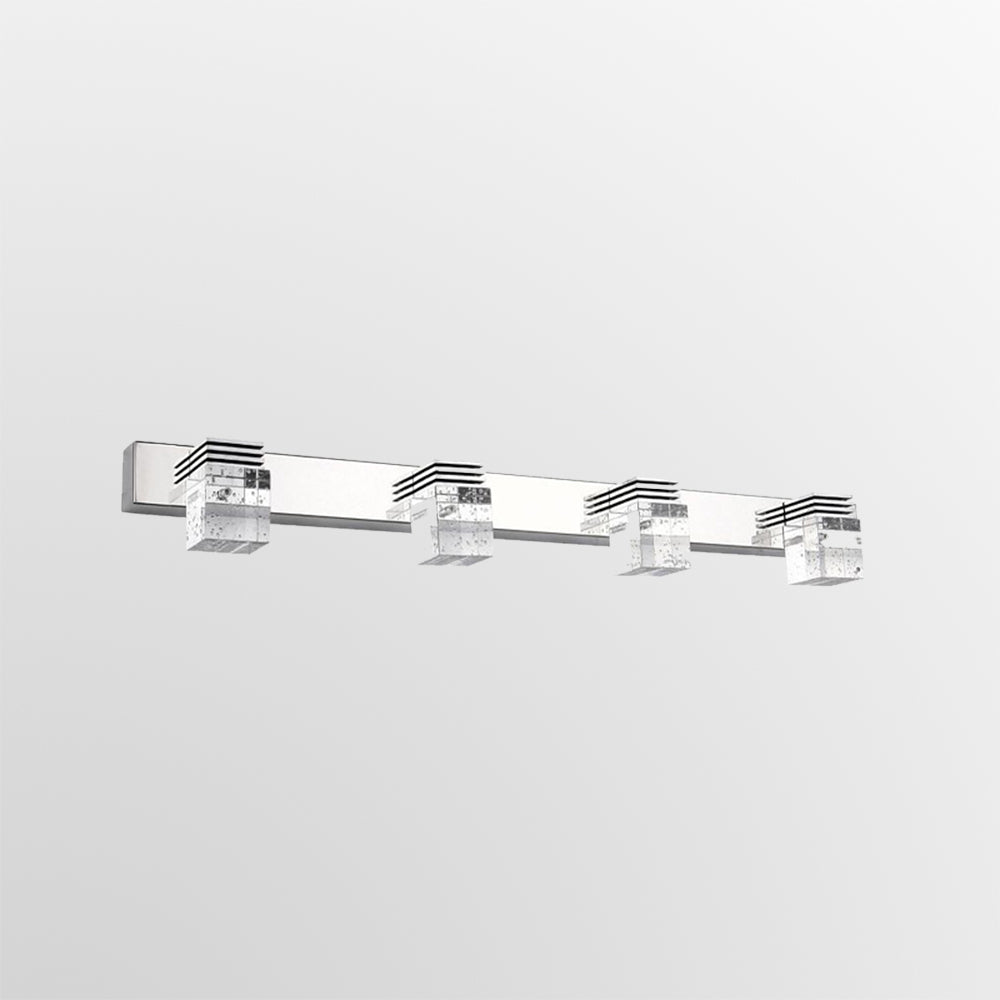 Arisha Modern Square Crystal Vanity Wall Lamp, Bedroom/Bathroom - Letslighting
