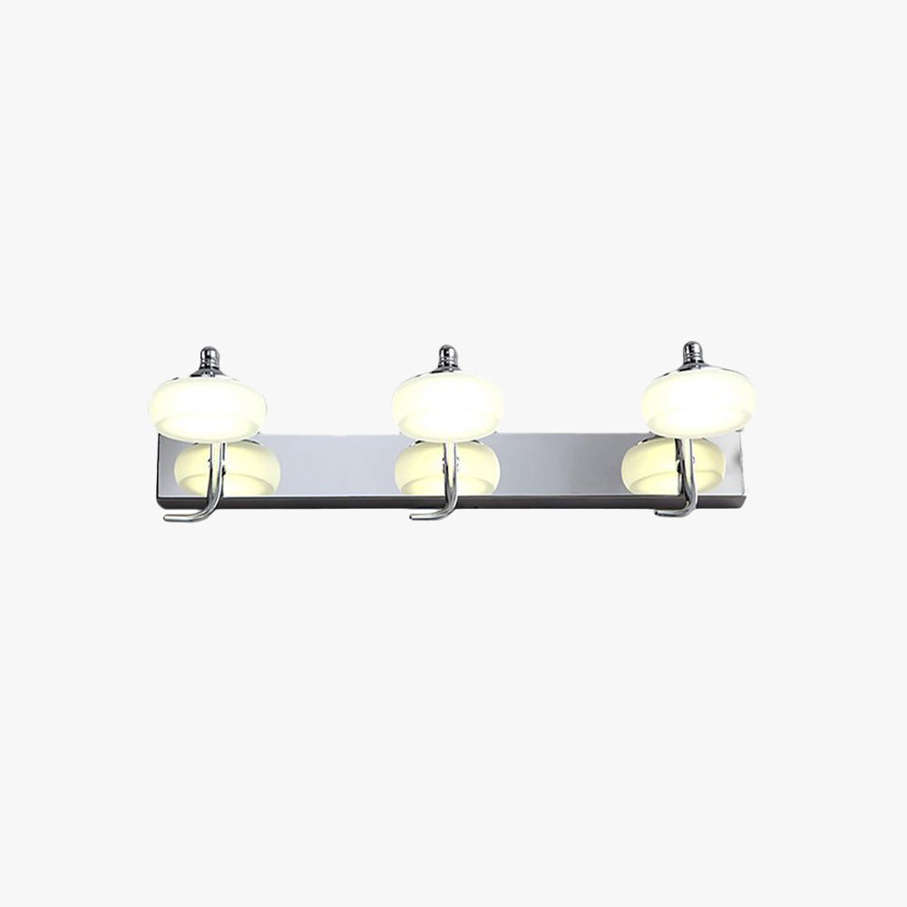 Arisha Modern Lantern Glass Wall Lamp, 2/3 Light, Bathroom