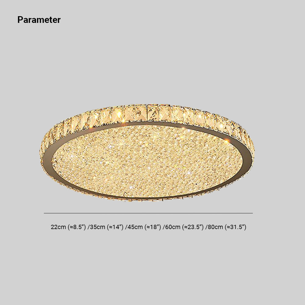 Kristy Round Flush Mount Ceiling Light Living Room - Letslighting